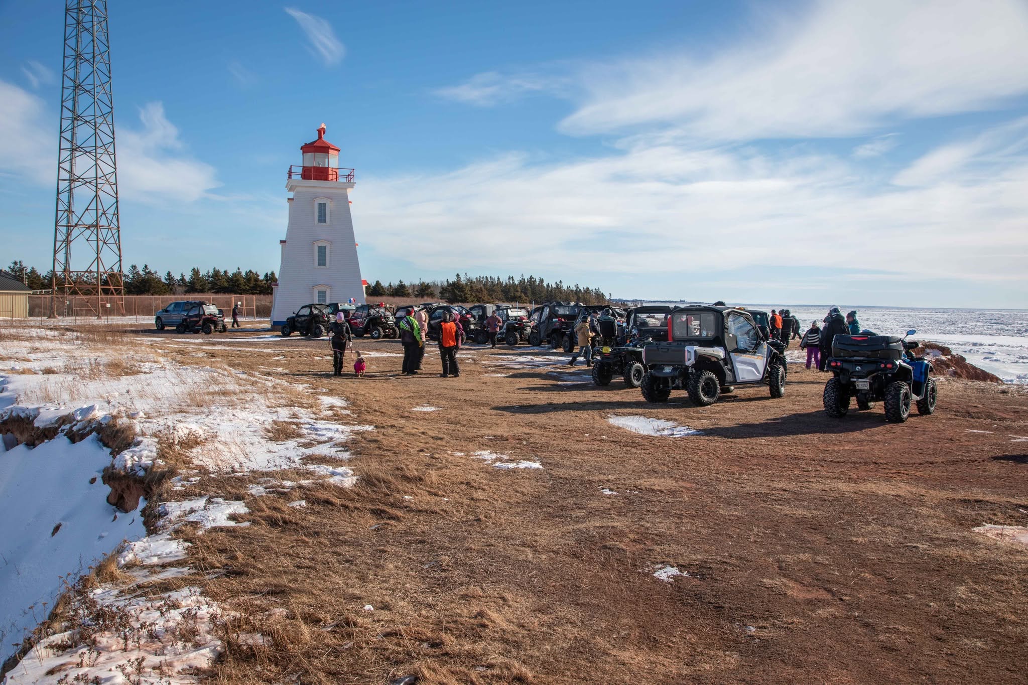 Red Dirt Ride participants enjoying a winter trail ride