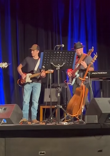 Musicians performing live during the Red Dirt Ride weekend